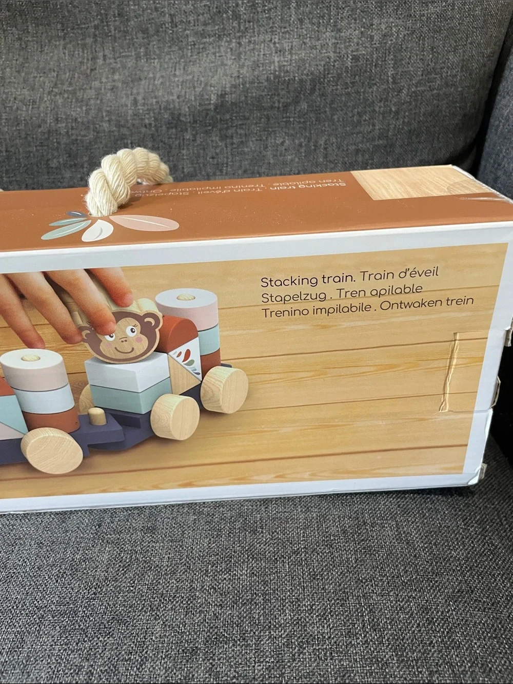 Speedy Monkey Stacking Train Toy